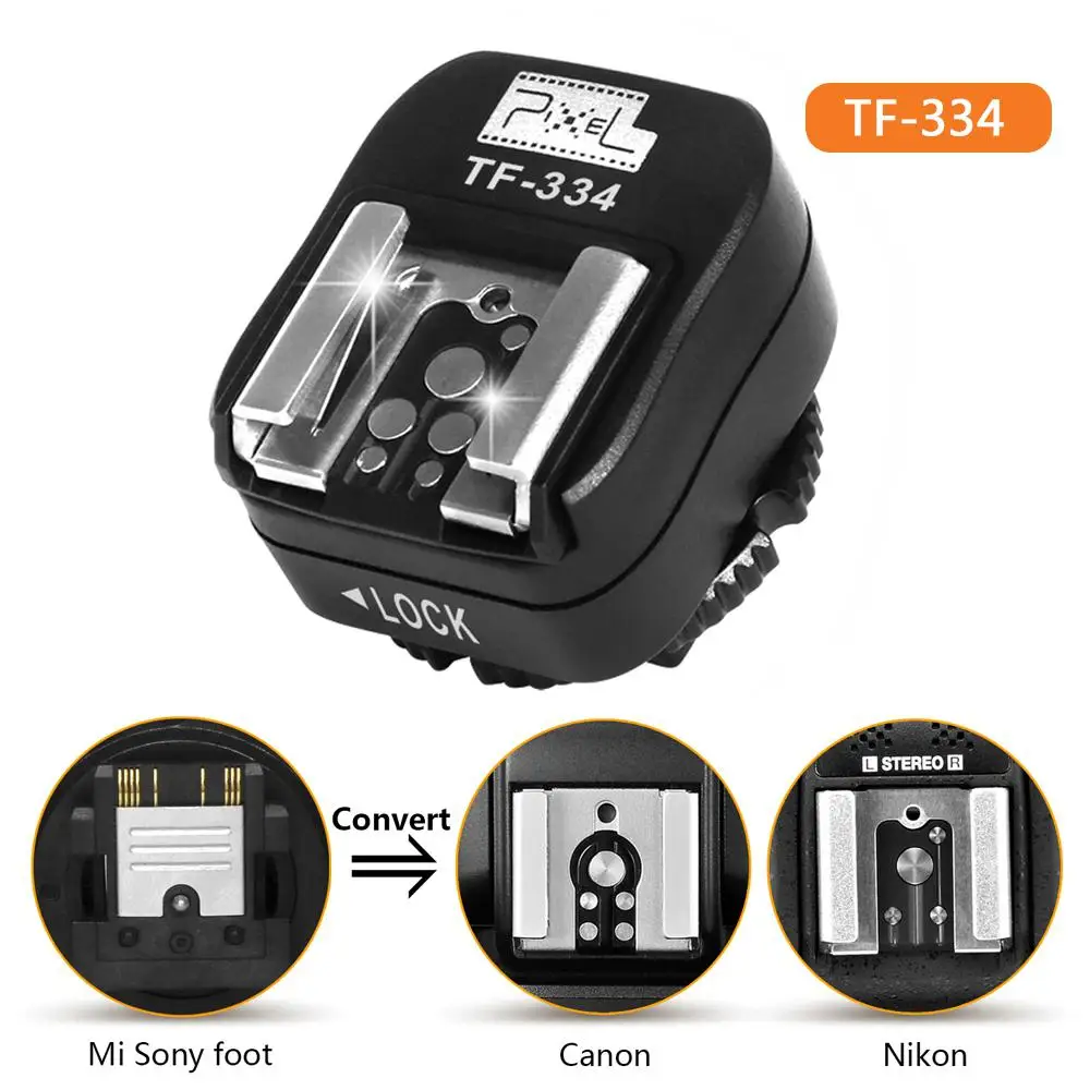 BEESCLOVER синхроконтакта разъем для внешней вспышки типа Горячий башмак адаптер TF 334