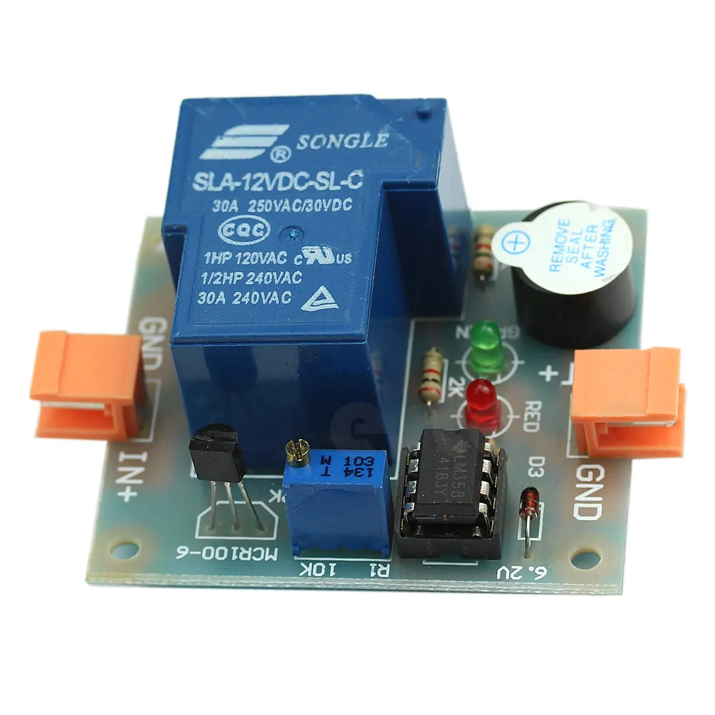 Устройство звуковой светильник лизации для предотвращения переразряда низкого