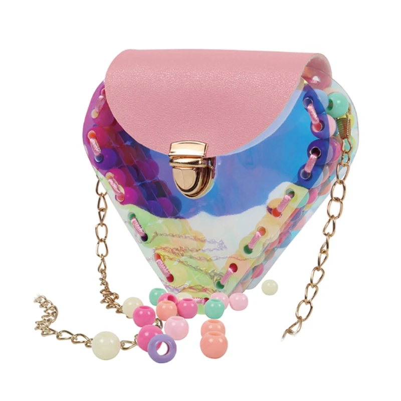

1Set Colorful Assembled Beaded Crossbody Bag DIY Material Kit Handmade Art Craft F3ME