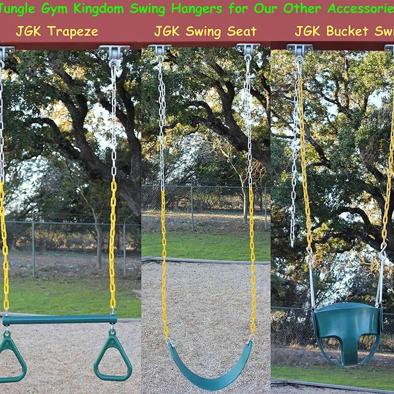 

Locking Snap Hooks | Heavy Duty Swing Hook Hangers Seat Trapeze Sets | Static Tension 5000 Lb Capacity
