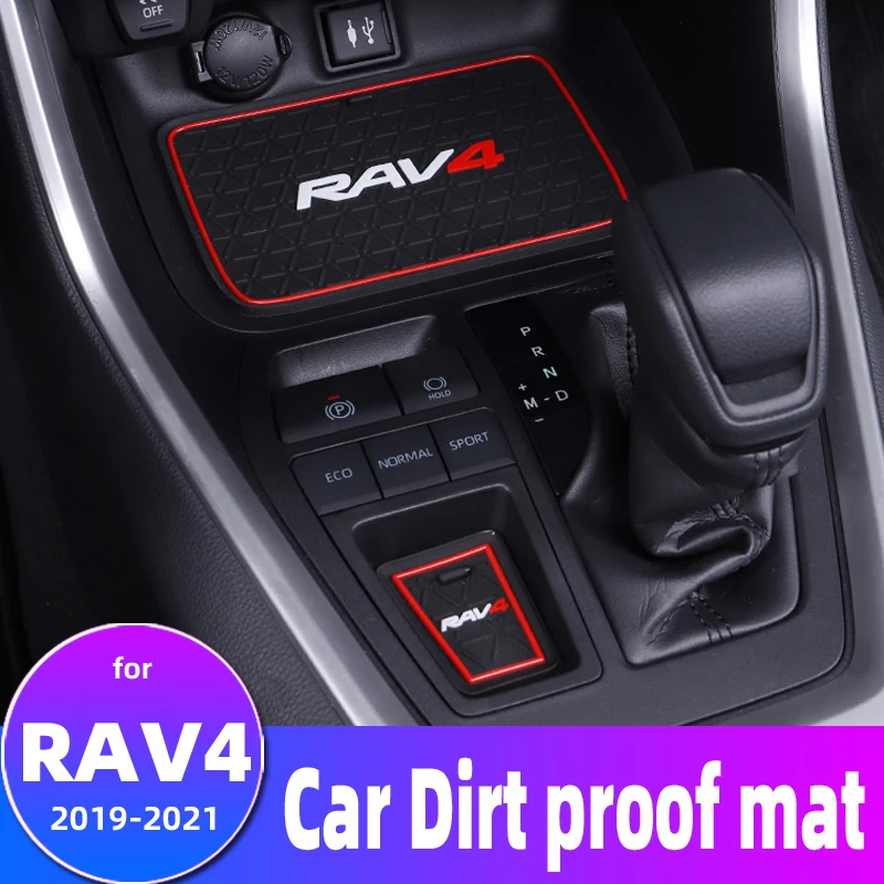 Противоскользящий коврик резиновые прокладки для ворот Toyota RAV4 2019 2020 2021 RAV 4 50