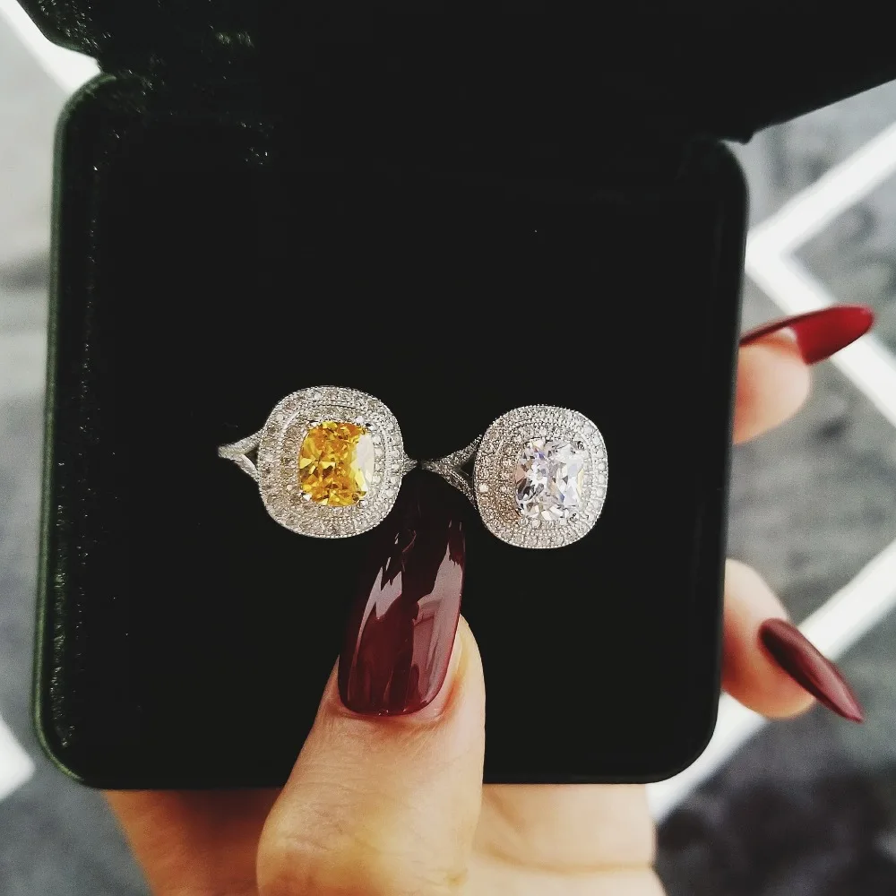 Дизайн 925 пробы Серебряное обручальное модное кольцо на палец AAA CZ цирконий для женщин ювелирные изделия LR4314S
