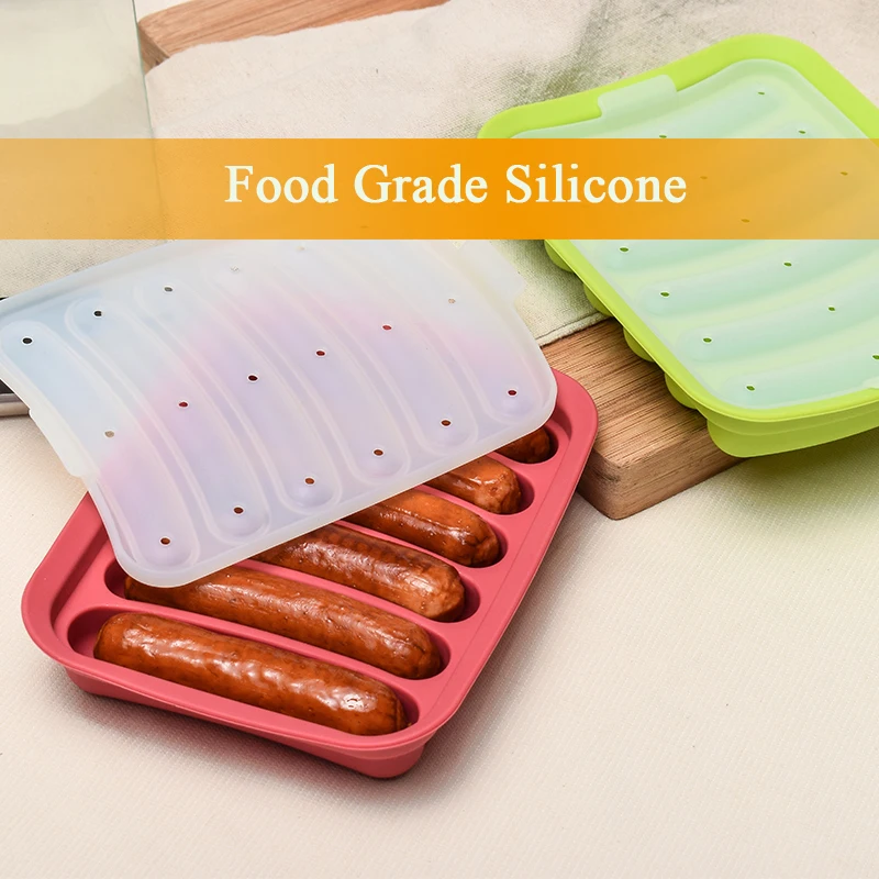 Besuit DIY колбасные формы силиконовые домашние бургер хот дог производитель плесень