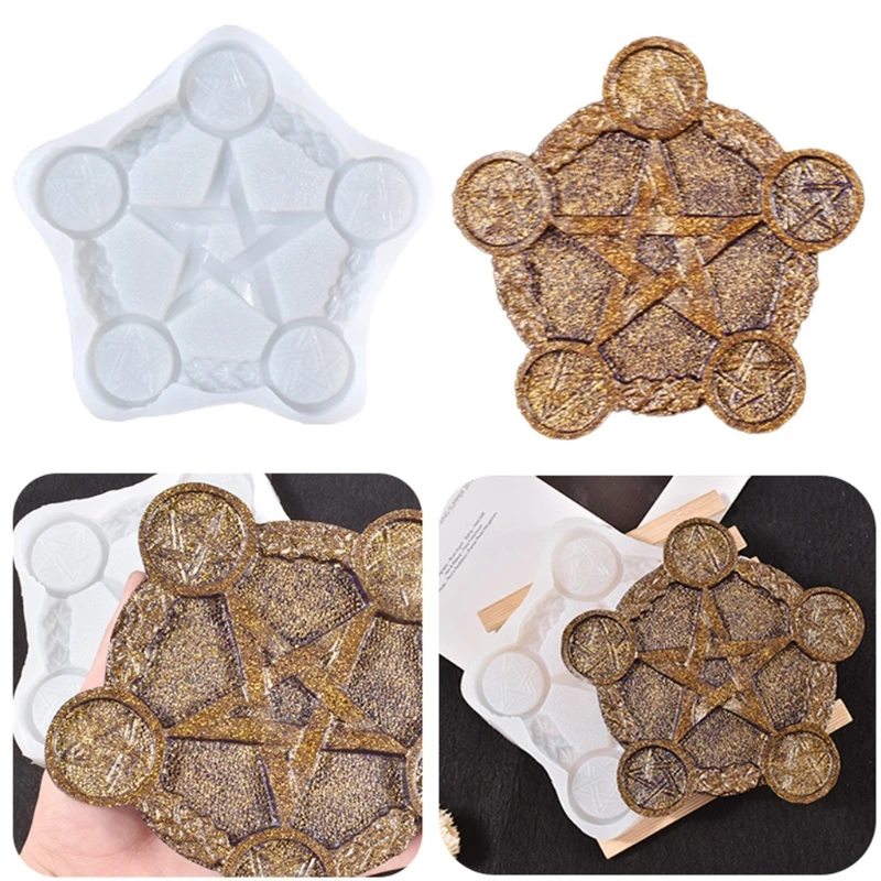 

Altar Candlestick Epoxy Resin Mold Candle Holder Silicone Mould DIY Crafts Plaster Casting Tool