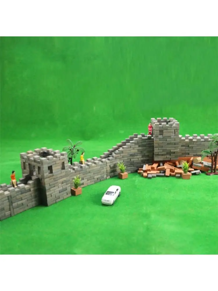 

100pcs 1/16 Miniature Simulation Brick Diy Sand Table Diorama Landscape Scenery