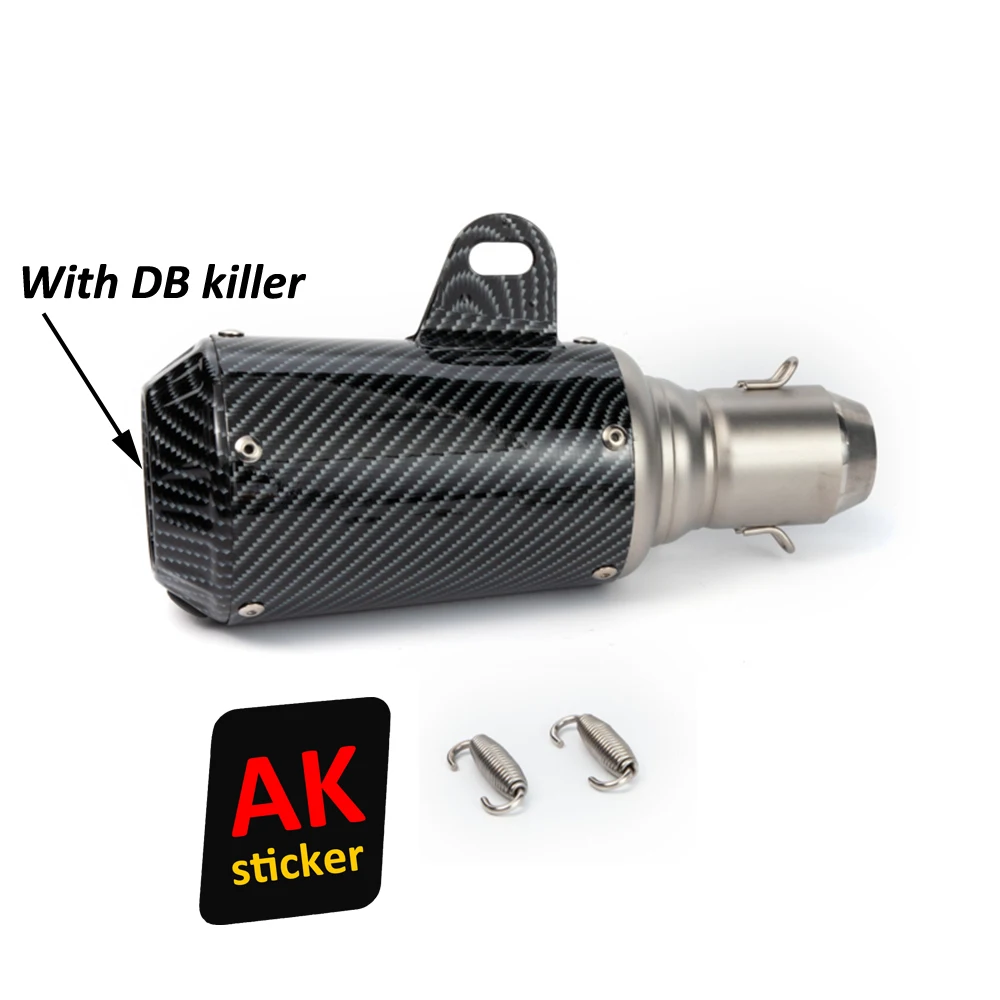 Universal Motorcycle Exhaust Tail Pipe 36-51mm Slip-on Muffler with AK Logo for Yamaha MT 07 Z900 Ninja 400 GSR 600 SV650 MP3 | Автомобили
