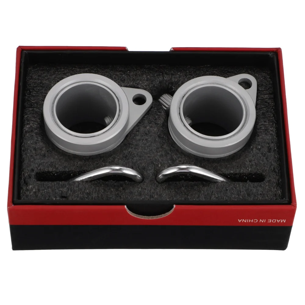 

2Pcs Aluminum Alloy Flag Pole Rings Rotating Flag Mounting Rings with Carabiners