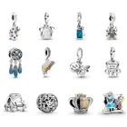 Подвески серии Alice, голубой Ловца снов, искусство для изготовления ювелирных изделий, подходят для оригинального браслета, изящных ювелирных изделий