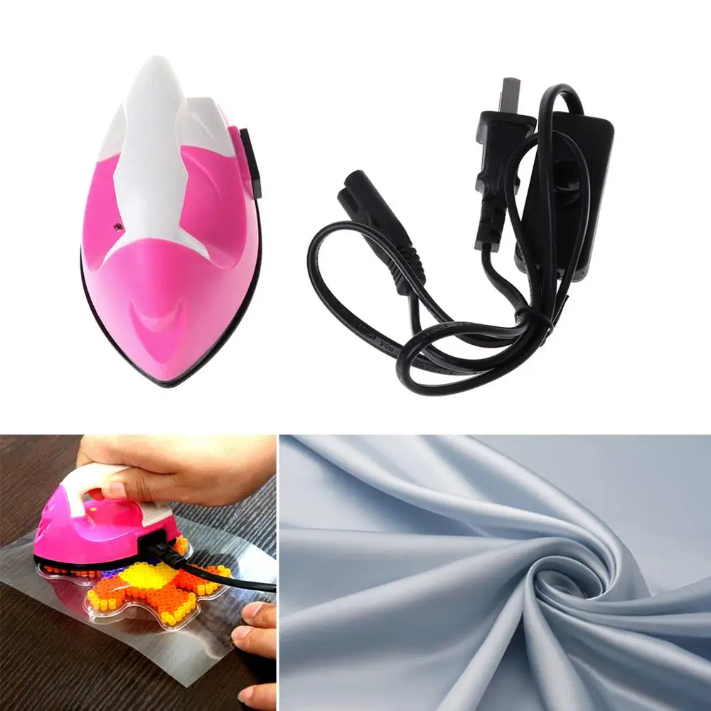 Миниатюрная портативная электрическая железная Лоскутная сумка с изображением