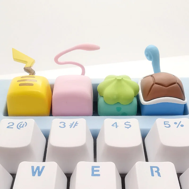 

1pc Cartoon Personality Tail Gaming Keycap Elves Keycaps festival gift For Cherry MX Mechanical Keyboard Key Cap