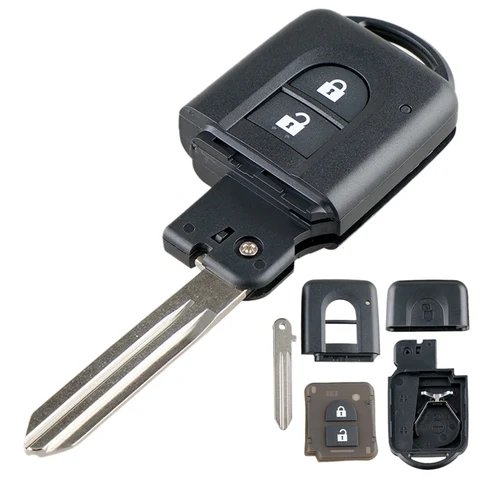 2 кнопки смарт-корпус автомобильного ключа дистанционного управления Авто ключевой чехол набор запасных частей для Nissan Micra X-Trail Qashqai Примечание Duke Juke