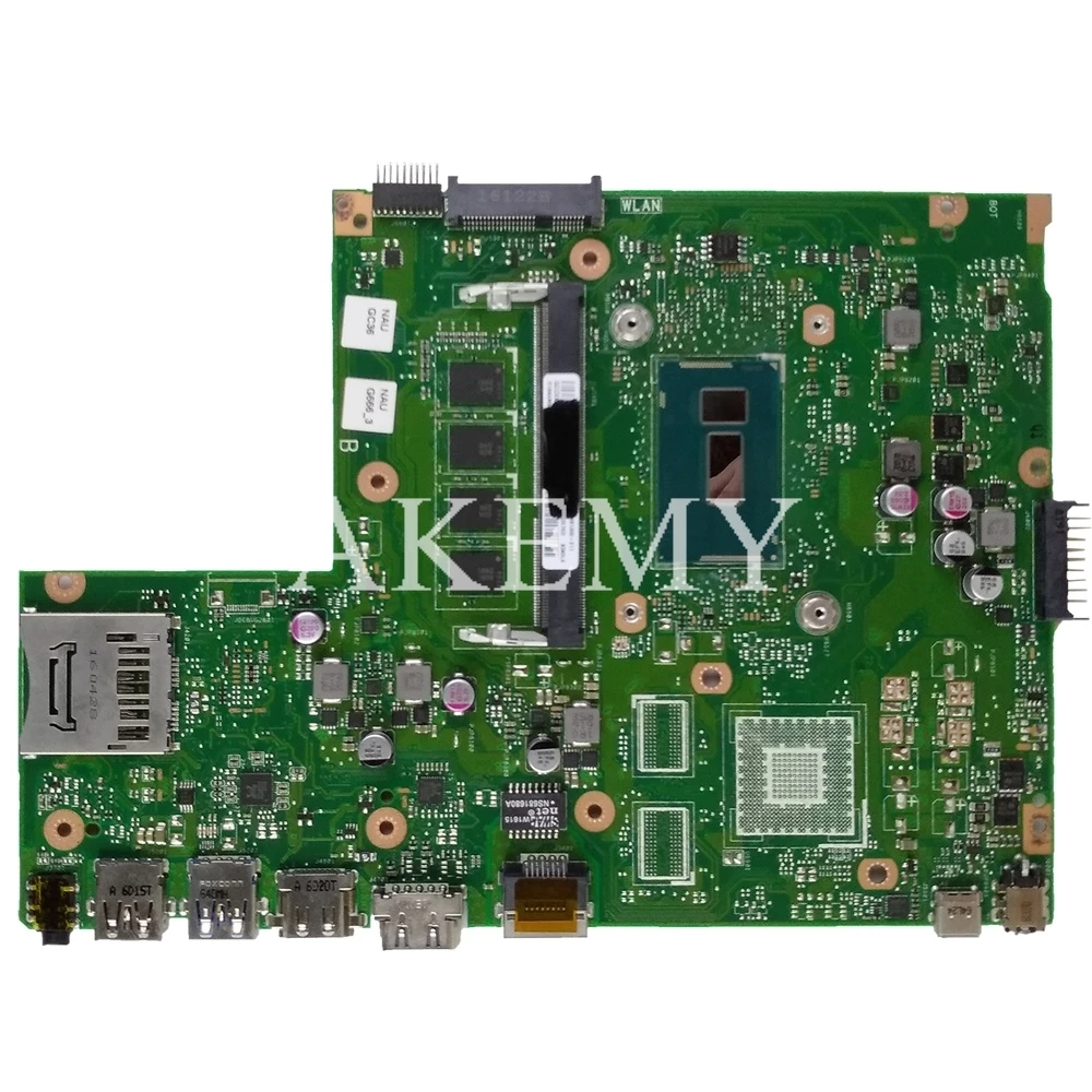 Akemy X540LA For Asus X540L F540LA X540LJ Laptop motherboard 4G RAM I7-5500U REV2.1 Test before shipping work 100% | Компьютеры и офис