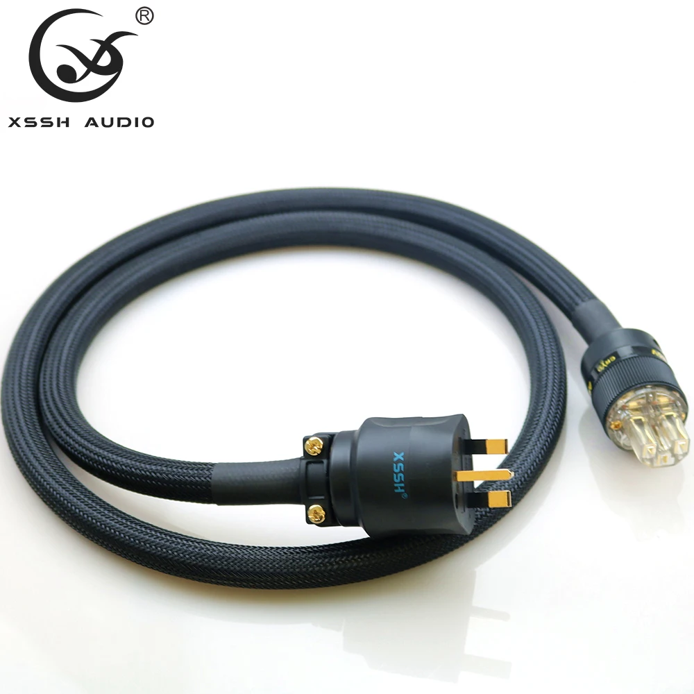 Усилитель XSSH audio YIVO FURUTECH HIFI OFC позолоченный штекер питания для Великобритании IEC