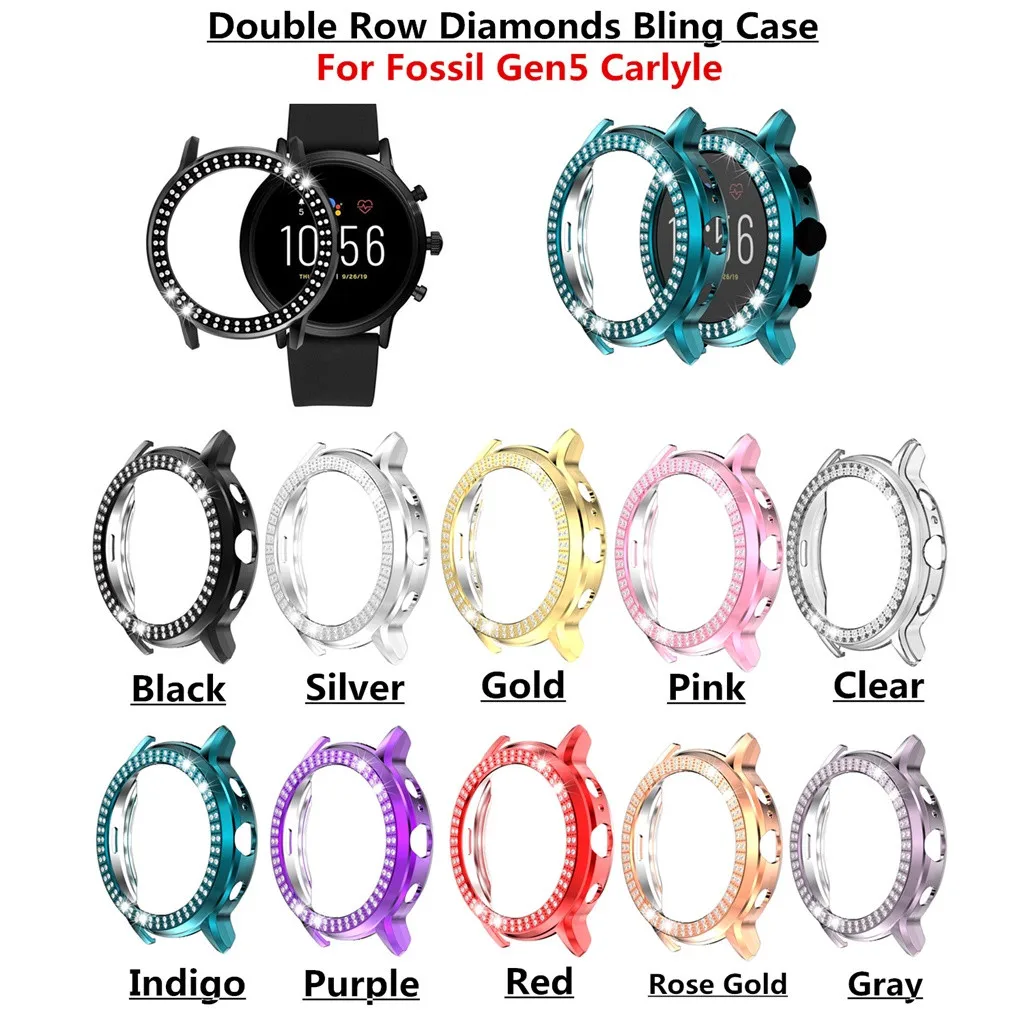 Ультра-тонкий роскошный чехол Bling Crystal Cover Protector ископаемых Gen5 Carlyle Невидимый