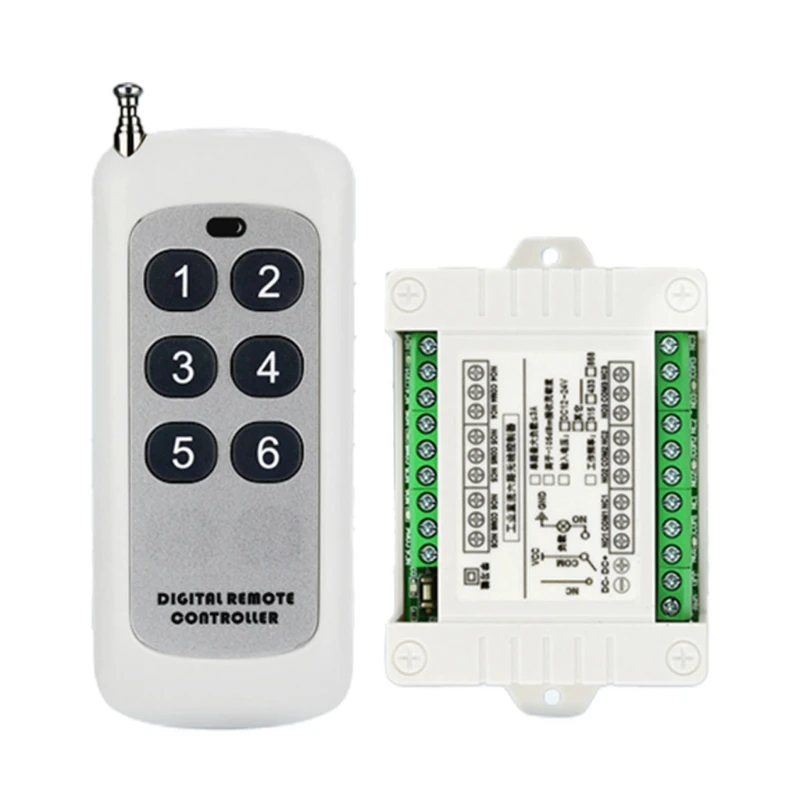 Беспроводная лампа передатчик + приемник 3000 м 12 В постоянного тока 6 каналов