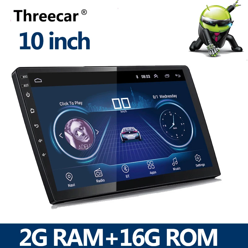 10 inch 2G RAM 2 din автомагнитола 2Din Android Автомагнитола мультимедийный плеер Авто Аудио 9/10 дюймов GPS навигация WIFI Bluetooth MP5 стерео - Цвет: 10 inch