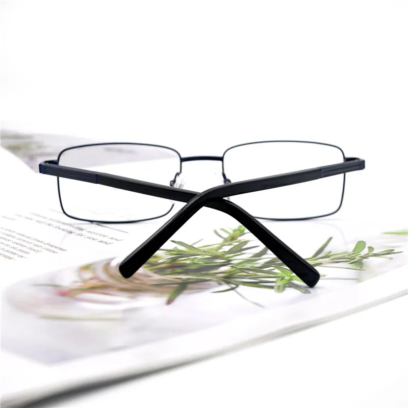 

KANDREA Fashion Square Men Myopia Glasses Frame Vintage Metal Anti Blue Ray Eyeglasses Frames Male Optical Prescription Eyewear