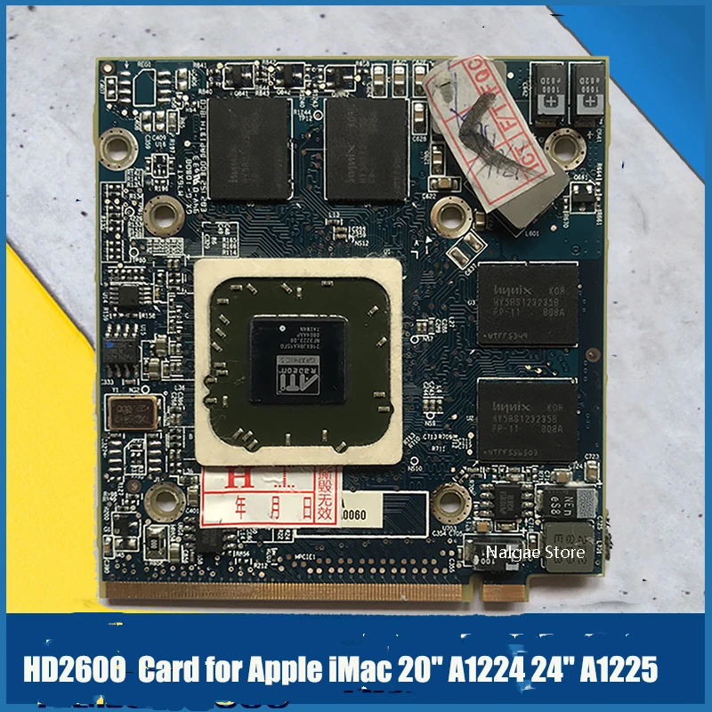 

Original HD2600 HD2600M HD2600XT 256M 256MB Video Graphics Card VGA Card 109-B22531-10 for Apple iMac 20" A1224 24" A1225