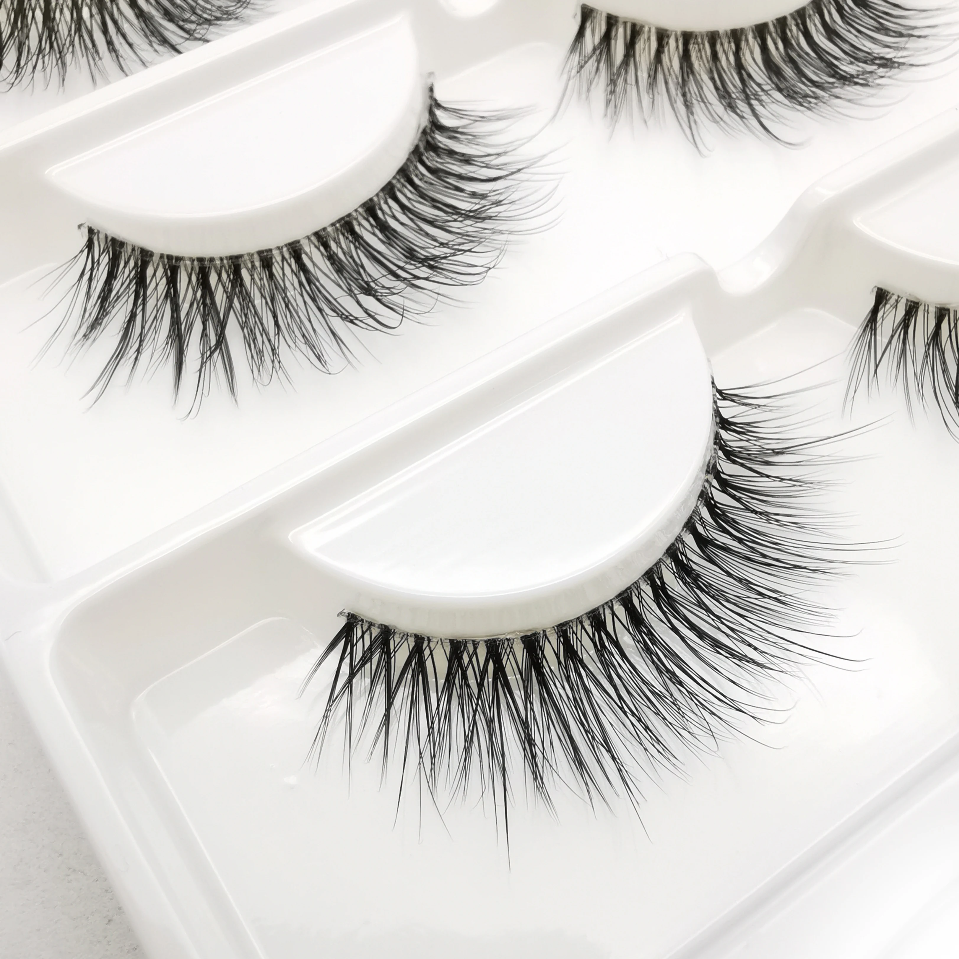 3 пары прозрачные 3d-ресницы HBZGTLAD из меха норки натуральные Длинные легкие