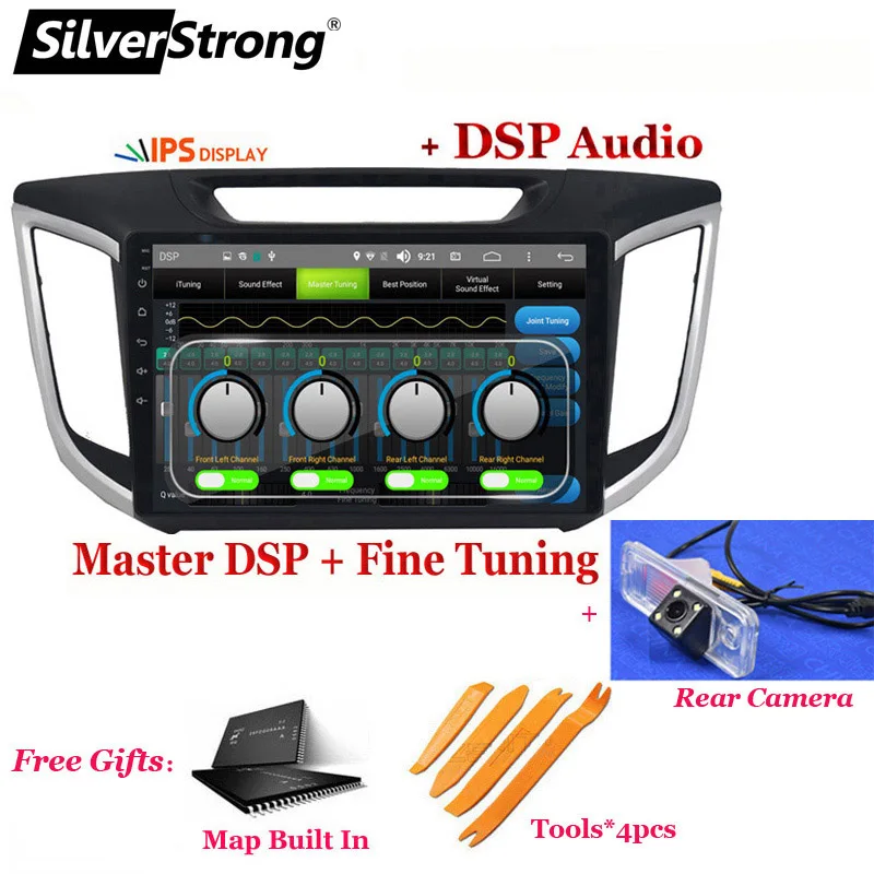 M3 Creta DSP SilverStrong ips 2.5D Android10.0 Creta радио 2din gps для hyundai IX25 Creta 10,1 дюймов 4G модем DSP опционально Навигация стерео - Цвет: M3 Creta DSP