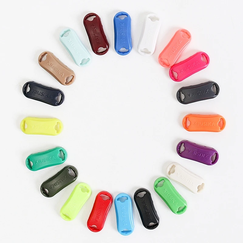 Flat Elastic Shoelaces Plastic Snap Lock Sports Competition Walking Outdoors No Tie Shoelace Child Adult Sneakers Lazy Laces