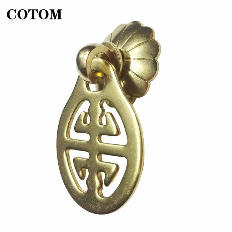 

1PCS Antique Brass Furniture Handles Wholesale Vintage Handle Door Knob Cabinet Drawer Wardrobe Small Handles For Furniture