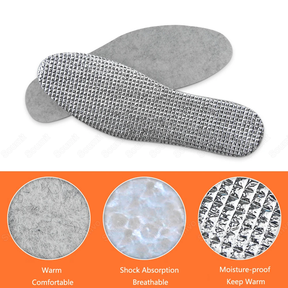 Стельки из фетровой алюминиевой фольги для мужчин и женщин удобные
