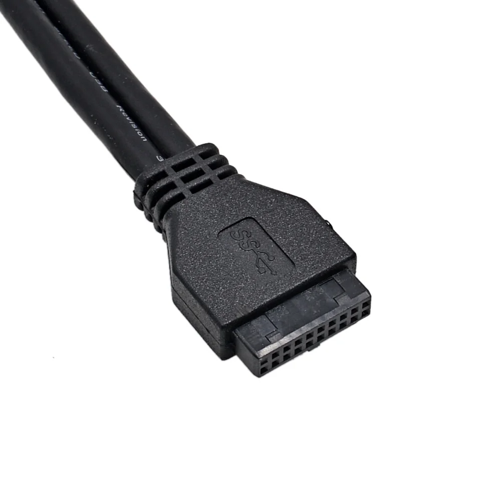 CHIPAL 20Pin 2 порта USB 3,0 Передняя панель кронштейн USB3.0 концентратор 20 Pin кабель адаптер для ПК рабочего стола 3,5 ''FDD гибких дисков отсек