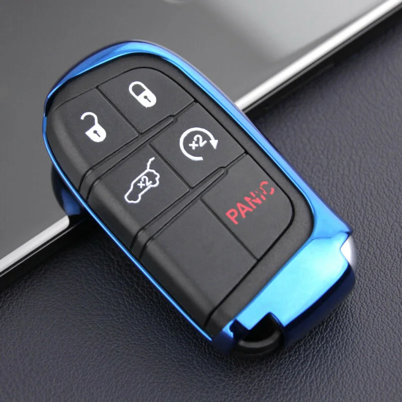 Автомобильный брелок цепочки кольца крышка Держатель Аксессуар для Jeep Dodge