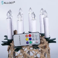 10x led candle lights for home wedding birthday party new year decoration light led electronic candle layout prop