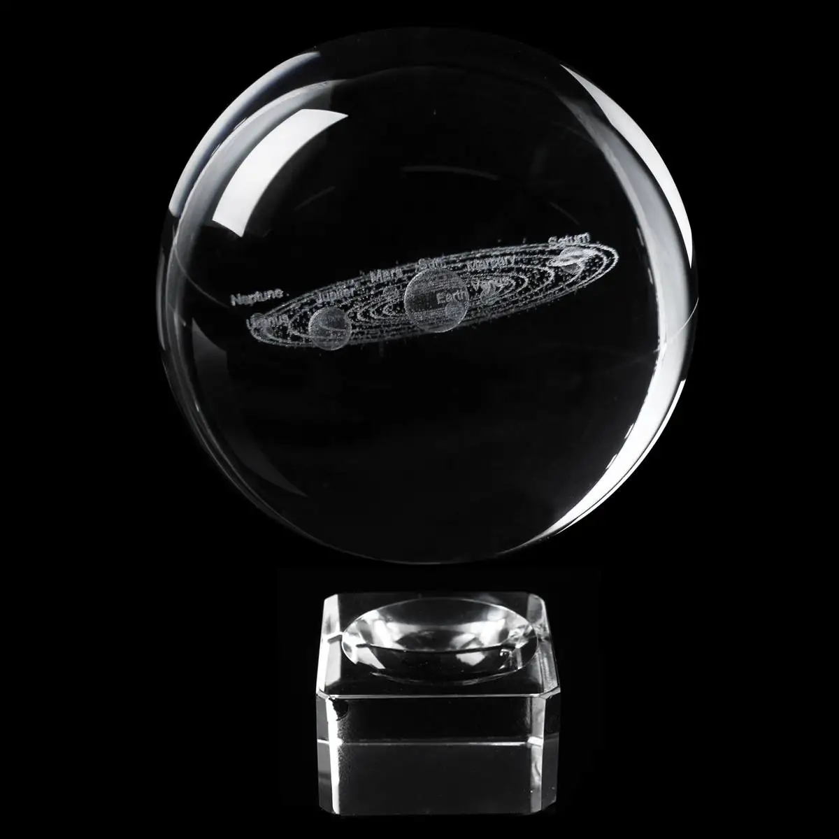 Новый 6 см лазерная гравировка солнечная система шар 3D миниатюрная модель планет