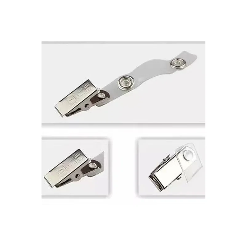 

10pcs ID Card Badge Lanyard Key Card Holder Metal Badge Name Tag Lanyard Clip