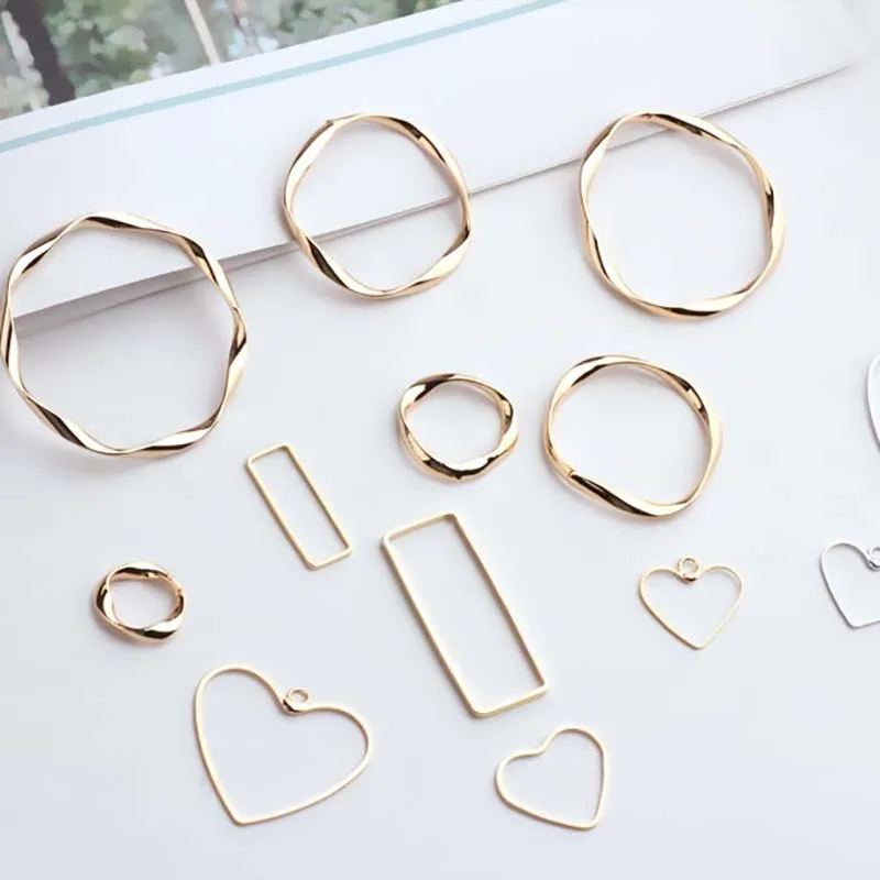 Женские серьги 6 шт. массивные капельки для девушек позолоченные нестандартные