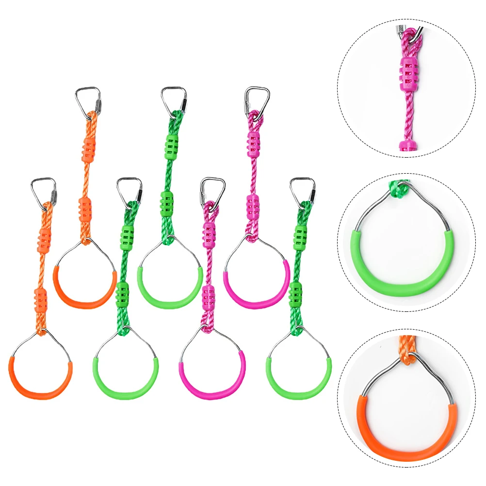

7pcs Fitness Handles Pull Up Exercise Hanging Rings Workout Training Handles