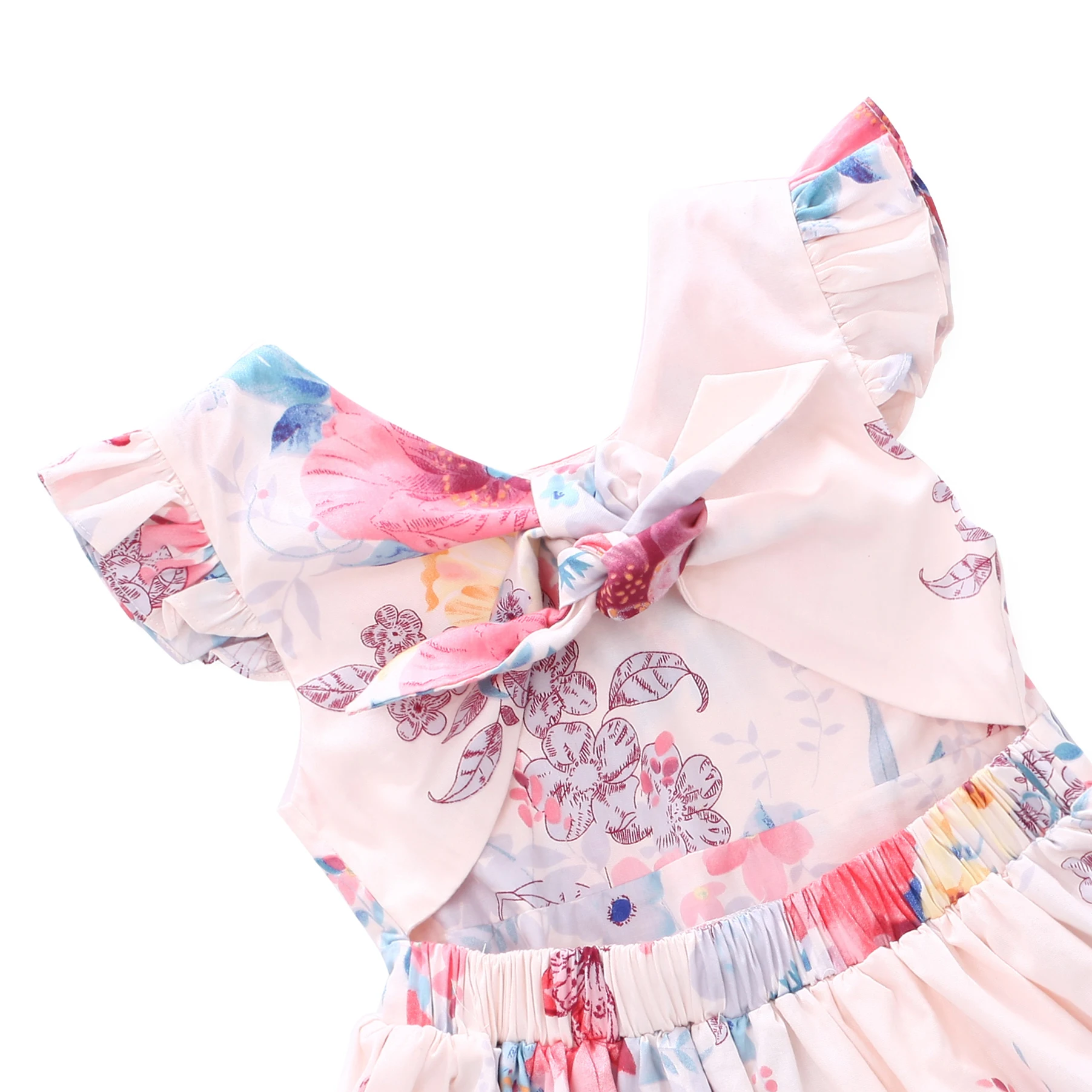 Flofallzique/летнее винтажное Хлопковое платье с цветами рукавами-фонариками и