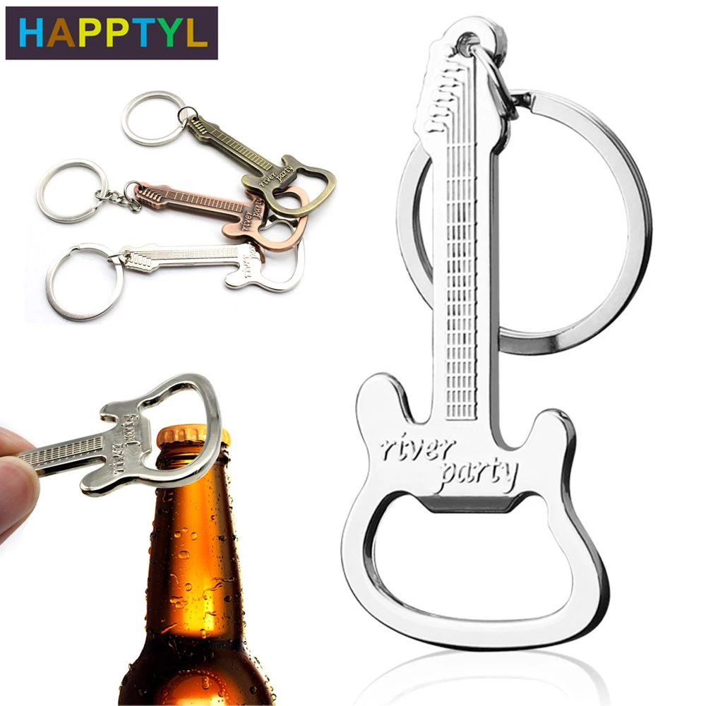 HAPPTYL 1 шт металлический открывалка для бутылок креативный брелок гитары стиль