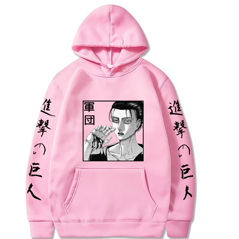 

Uniex Hot Anime Attack on Titan Hoodie Long Sleeve Loose Harajuku Streetwear Hip Hop