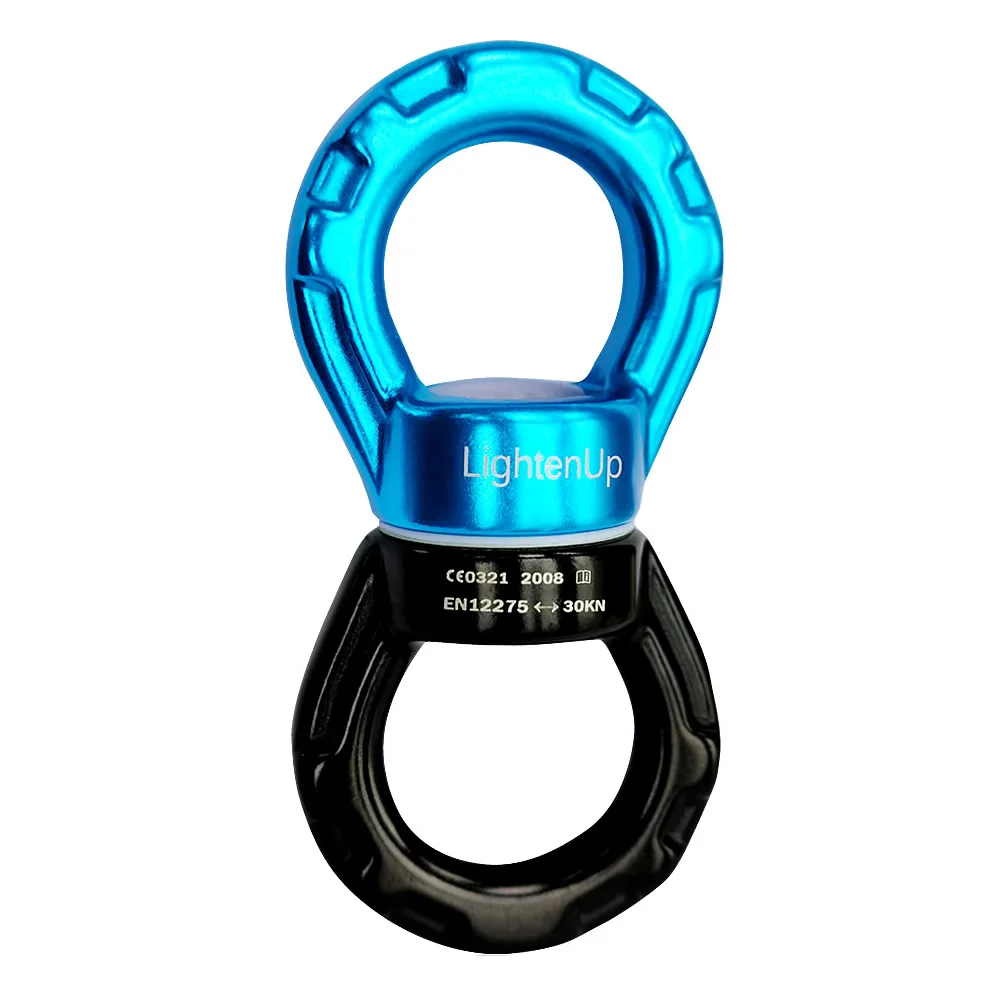 

Lighten Up 30KN Yoga Accessories Universal Ring Gimbal Ring Rotary Connector Rotational Hammock Swing Spinner Rope Swivel