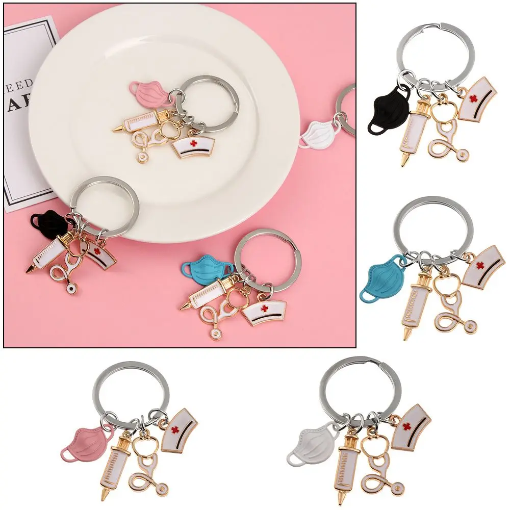 

Fashion Nurse Cap New Injection Key Ring Keychain Doctor Medical Tool