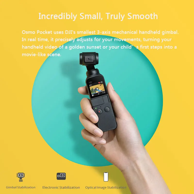 DJI Osmo Pocket 3 оси стабилизированная портативная камера с 4K 60fps видео Механическая стабилизация интеллектуальная съемка