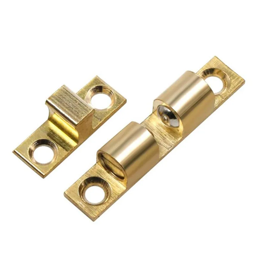 

Furniture Door Lock Brass Touch Latch Lock Buckle Cabinets Door Interlock Switch Chassis Furniture Fittings Accessories New