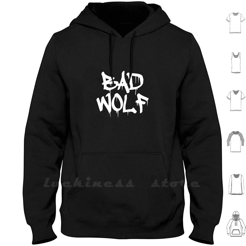 

Bad Wolf #1-White Hoodies Long Sleeve Who Rose Tyler Rose Tyler Bad Wolf Bad Wolf Nine Ninth