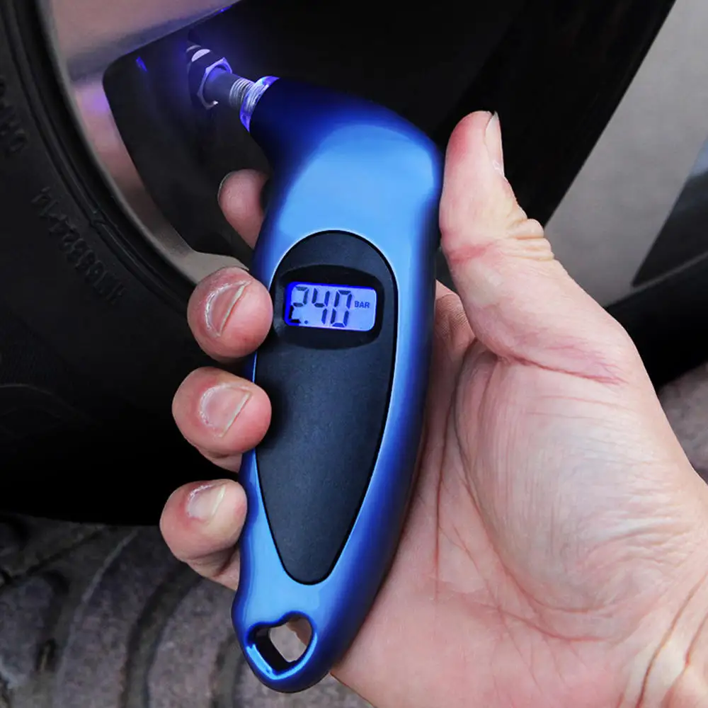

1PC Digital Tire Air Pressure Gauge 100 PSI Tester Backlight For Car Bike Motorcycle Car Tire Pressure Gauge