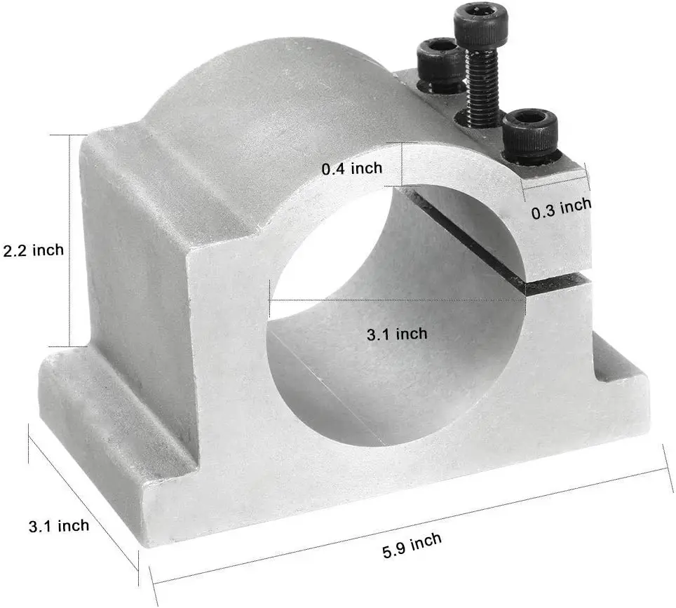 Комплект шпинделя с водяным охлаждением 2 кВт фрезерный Шпиндельный двигатель + HY