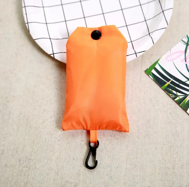 orange Сумка textil для покупок зеленая сумка для мобильного телефона сумка для покупок Экологичная Складная многоразовая Портативная сумка из полиэстера для путешествий - Цвет: orange