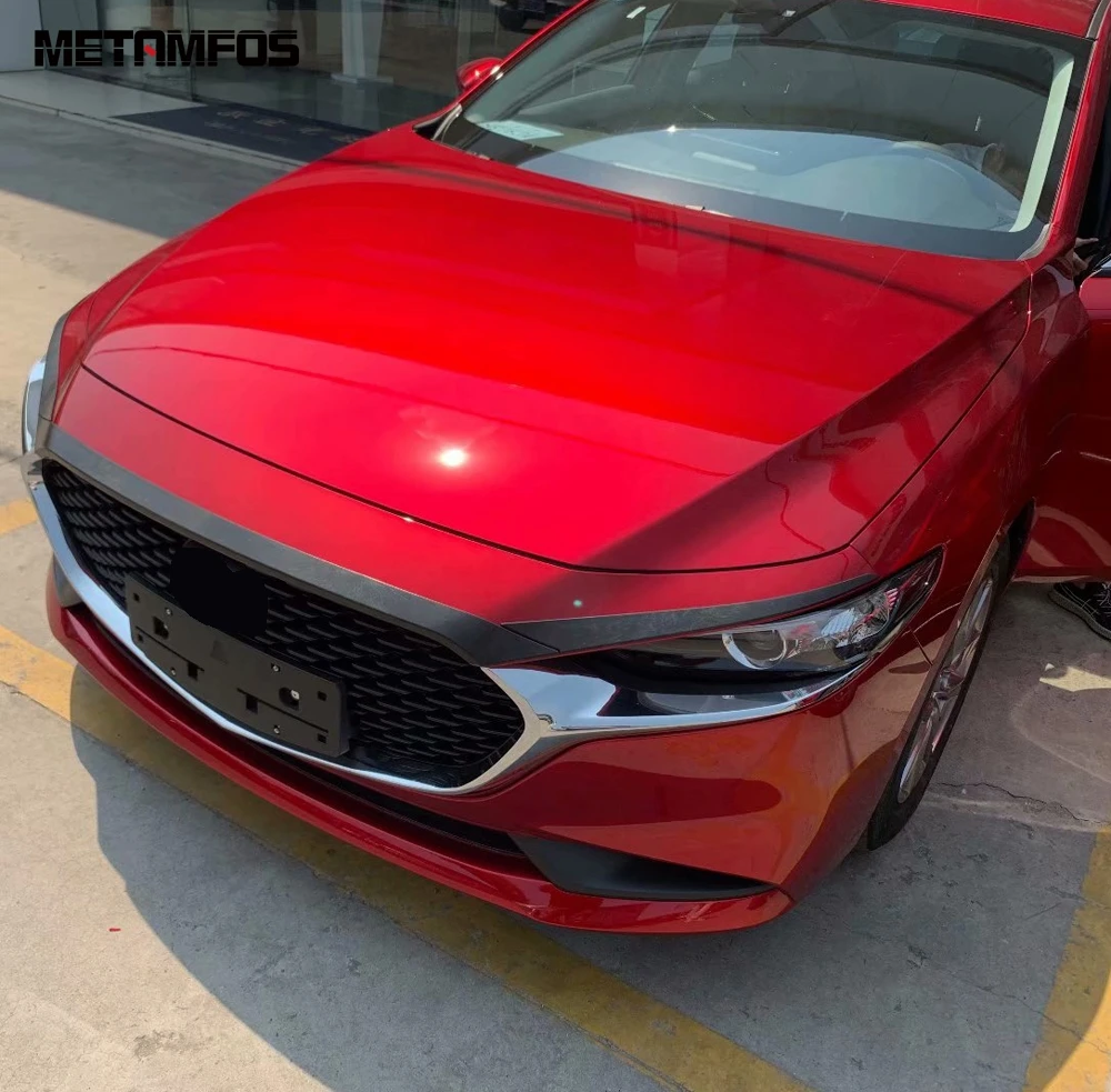 Для Mazda 3 M3 Axela 2019 2020 седан углеродное волокно передний двигатель машина стример