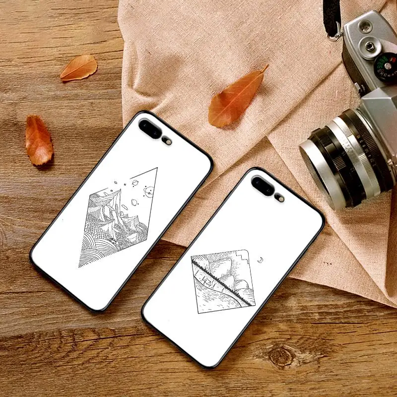 Современный Лайф лайн Мягкий силиконовый чехол для iPhone X XS Max XR 7 8 6 6s Plus TPU задняя