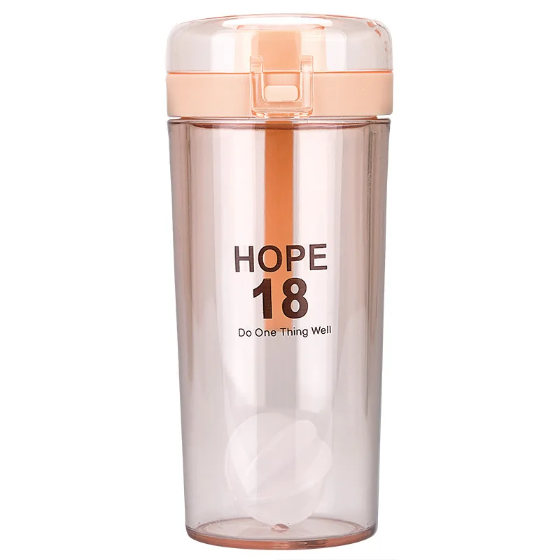 

Portable Movement Water Bottle Bullet Cover Shake The Dall Plastic Cup Outdoor Portable Student Shaker Bottle Garrafa De Agua