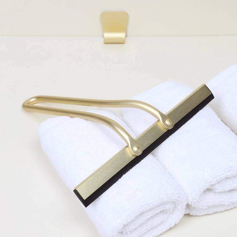 Алюминиевый скребок для душа стекла очиститель с крючком держатель ванной кухни