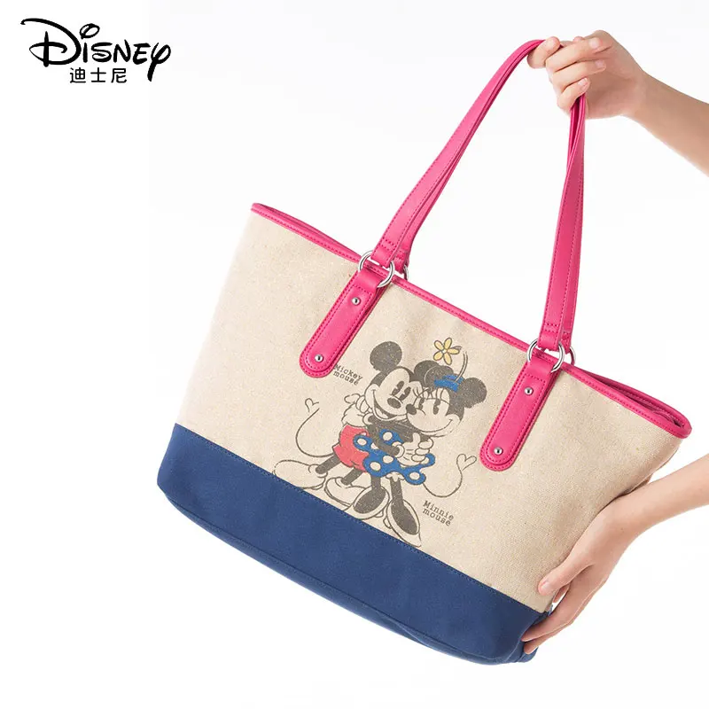 Женская сумка на плечо Disney с Микки Маусом Большая вместительная из искусственной
